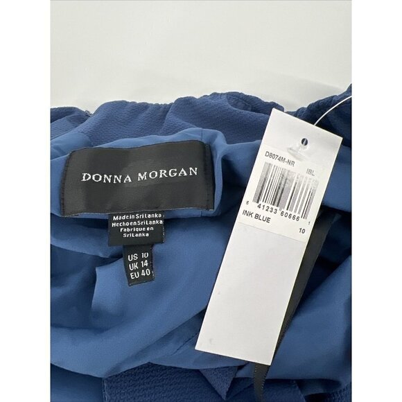 Donna Morgan Blue Midi Dress - Picture 7 of 7